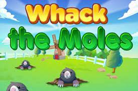 Play Typing Whack The Moles Game
