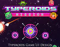 Play Typeroids Mission Top Row Game